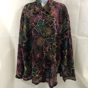 Coldwater Creek Dressy Blouse Sz 3X